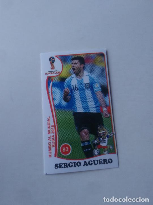 Collezionismo sportivo: 83 SERGIO KUN AGUERO SELECCI&Oacute;N ARGENTINA CROMO STICKER WORLD CUP RUMBO MUNDIAL 2018 EDITADO EN PER&Uacute;