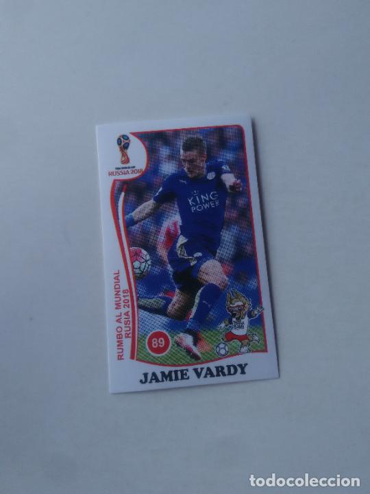 Collezionismo sportivo: 89 JAMIE VARDY LEICESTER CITY CROMO STICKER WORLD CUP RUMBO MUNDIAL 2018 EDITADO EN PER&Uacute;