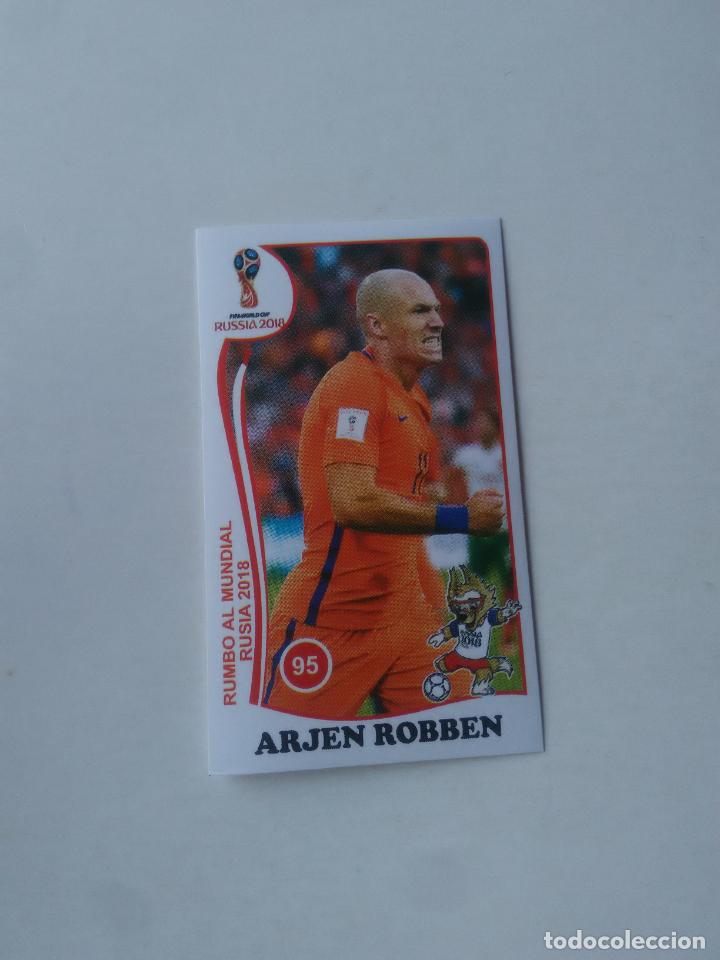 Collezionismo sportivo: 95 ARJEN ROBBEN SELECCI&Oacute;N HOLANDA CROMO STICKER WORLD CUP RUMBO MUNDIAL 2018 EDITADO EN PER&Uacute;
