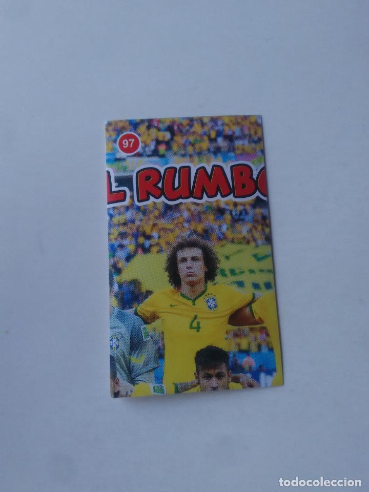 Coleccionismo deportivo: 97 EQUIPO BRASIL DAVID LUIZ NEYMAR CROMO STICKER WORLD CUP RUMBO MUNDIAL 2018 EDITADO EN PER&Uacute;