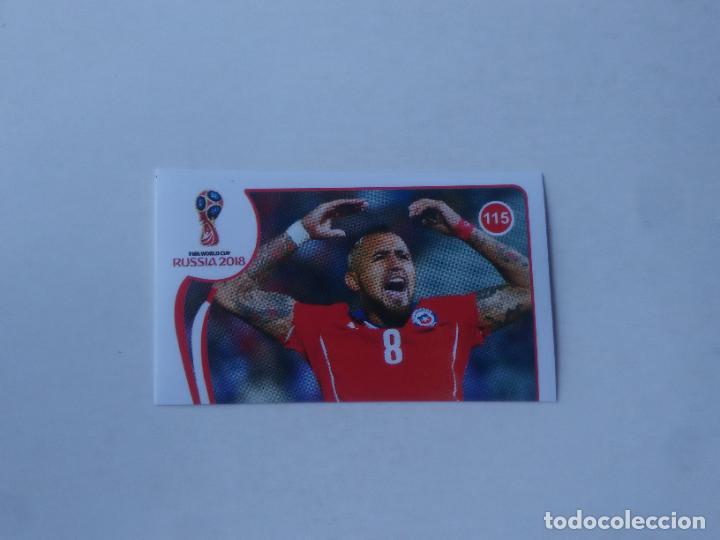 Collezionismo sportivo: 115 ARTURO VIDAL SELECCI&Oacute;N CHILE CROMO STICKER WORLD CUP RUMBO MUNDIAL 2018 EDITADO EN PER&Uacute;