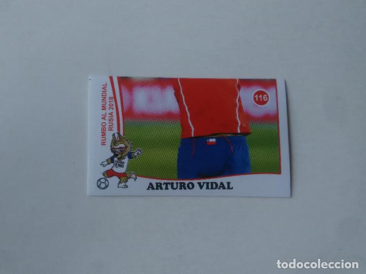 Collezionismo sportivo: 116 ARTURO VIDAL SELECCI&Oacute;N CHILE CROMO STICKER WORLD CUP RUMBO MUNDIAL 2018 EDITADO EN PER&Uacute;