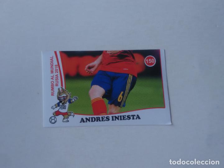 Collezionismo sportivo: 150 INIESTA SELECCI&Oacute;N ESPA&Ntilde;A CROMO STICKER WORLD CUP RUMBO MUNDIAL 2018 EDITADO EN PER&Uacute;
