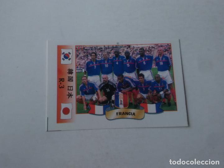 Collezionismo sportivo: 3 EQUIPO SELECCI&Oacute;N FRANCIA CROMO STICKER FUTBOL MUNDIAL 2002 WORLD CUP 02 REYAUCA