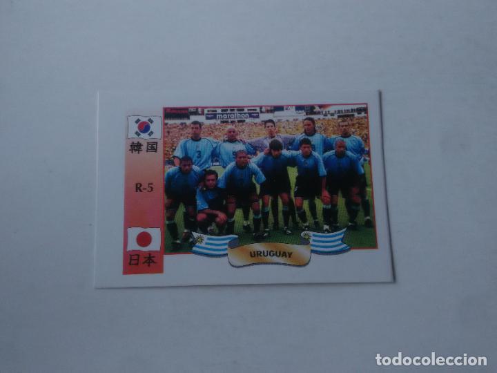Collezionismo sportivo: 5 EQUIPO SELECCI&Oacute;N URUGUAY CROMO STICKER FUTBOL MUNDIAL 2002 WORLD CUP 02 REYAUCA