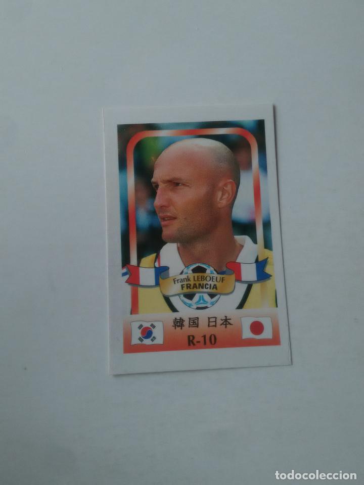 Sammelleidenschaft Sport: 10 LEBOEUF SELECCI&Oacute;N FRANCIA CROMO STICKER FUTBOL MUNDIAL 2002 WORLD CUP 02 REYAUCA