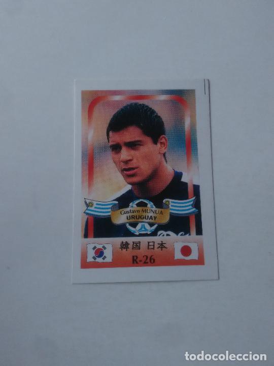 Collezionismo sportivo: 26 GUSTAVO MUNUA SELECCI&Oacute;N URUGUAY CROMO STICKER FUTBOL MUNDIAL 2002 WORLD CUP 02 REYAUCA