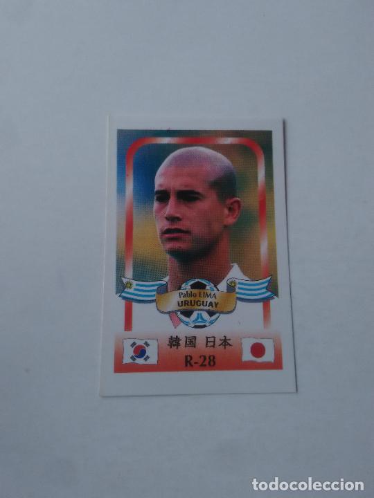 Collezionismo sportivo: 28 PABLO LIMA SELECCI&Oacute;N URUGUAY CROMO STICKER FUTBOL MUNDIAL 2002 WORLD CUP 02 REYAUCA
