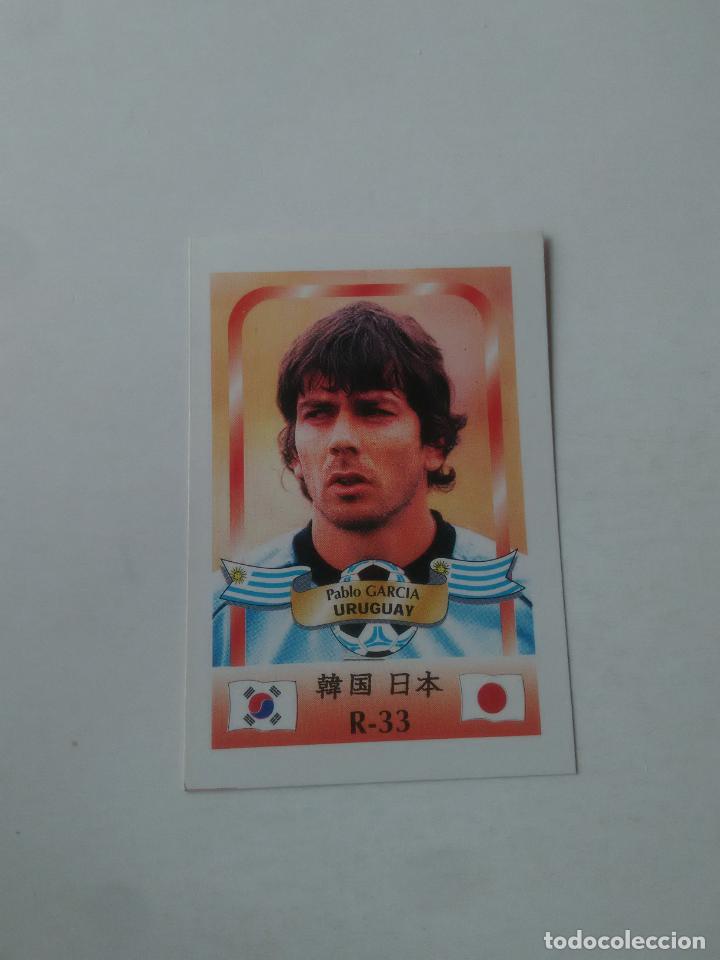 Collezionismo sportivo: 33 PABLO GARCIA SELECCI&Oacute;N URUGUAY CROMO STICKER FUTBOL MUNDIAL 2002 WORLD CUP 02 REYAUCA