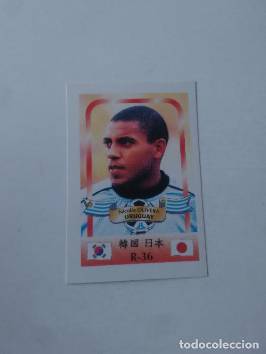 Collezionismo sportivo: 36 NICOL&Aacute;S OLIVERA SELECCI&Oacute;N URUGUAY CROMO STICKER FUTBOL MUNDIAL 2002 WORLD CUP 02 REYAUCA