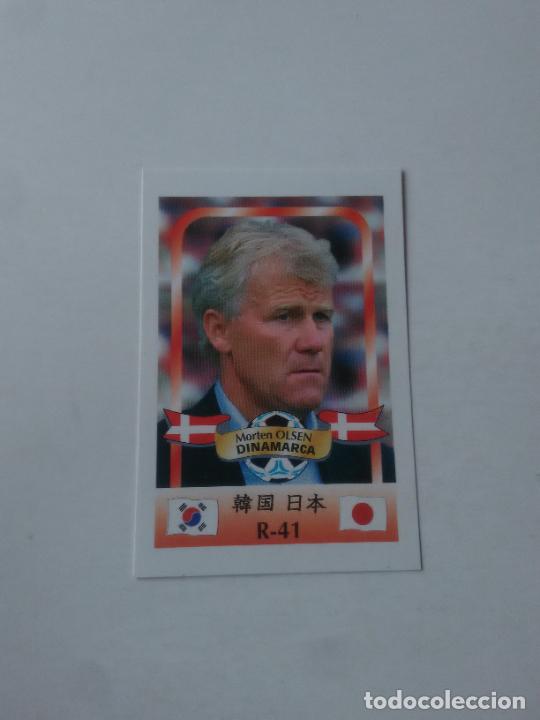 Collezionismo sportivo: 41 MORTEN OLSEN SELECCI&Oacute;N DINAMARCA CROMO STICKER FUTBOL MUNDIAL 2002 WORLD CUP 02 REYAUCA