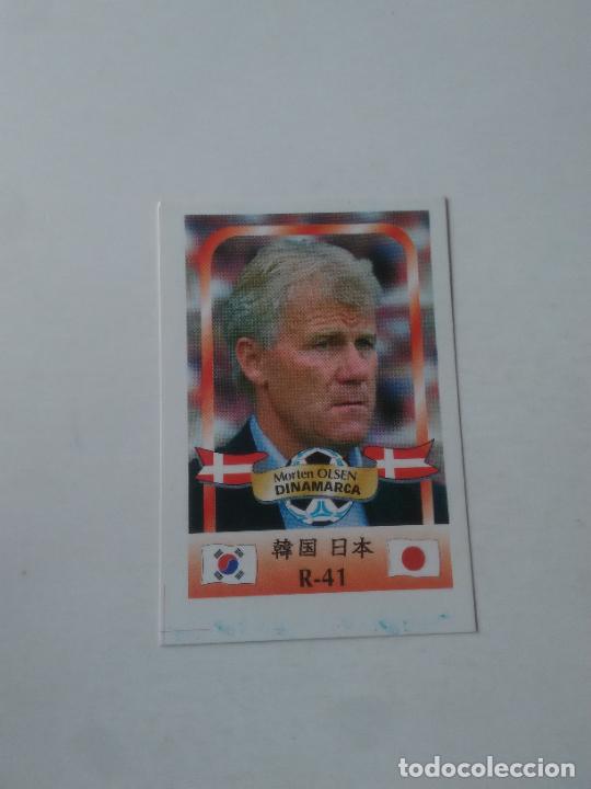 Collezionismo sportivo: 41 MORTEN OLSEN SELECCI&Oacute;N DINAMARCA CROMO STICKER FUTBOL MUNDIAL 2002 WORLD CUP 02 REYAUCA
