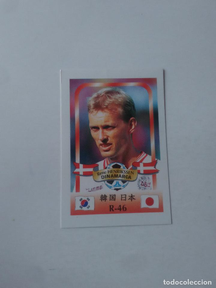 Collezionismo sportivo: 46 RENE HENRIKSSEN SELECCI&Oacute;N DINAMARCA CROMO STICKER FUTBOL MUNDIAL 2002 WORLD CUP 02 REYAUCA