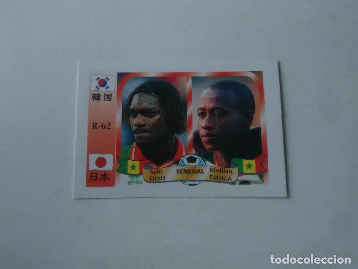 Coleccionismo deportivo: 62 SELIF DIAO KHALILOU FADIGA SELECCI&Oacute;N SENEGAL CROMO FUTBOL MUNDIAL 2002 WORLD CUP 02 REYAUCA