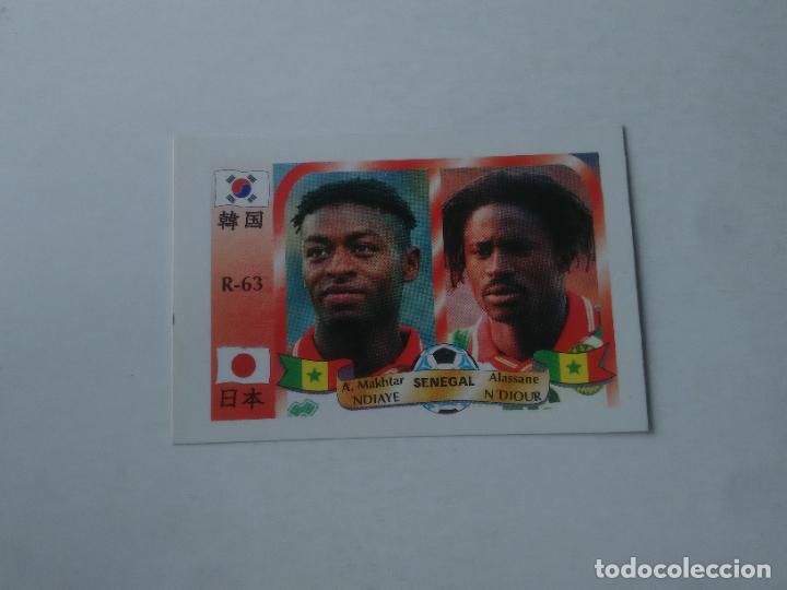 Coleccionismo deportivo: 63 NDIAYE N'DIOUR SELECCI&Oacute;N SENEGAL CROMO FUTBOL MUNDIAL 2002 WORLD CUP 02 REYAUCA