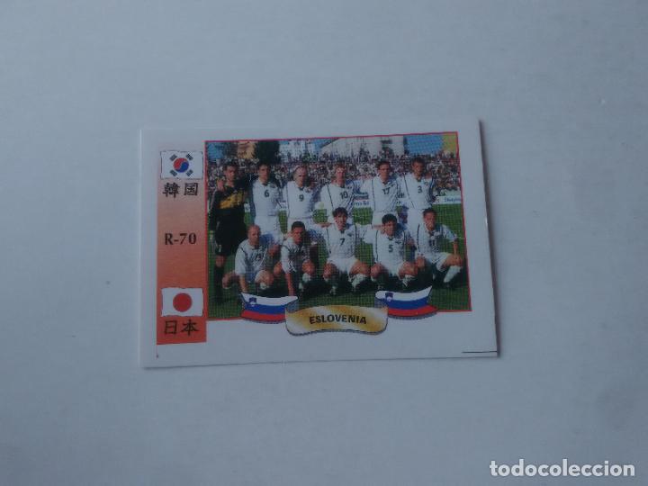 Coleccionismo deportivo: 70 EQUIPO PLANTILLA SELECCI&Oacute;N ESLOVENIA STICKER CROMO FUTBOL MUNDIAL 2002 WORLD CUP 02 REYAUCA