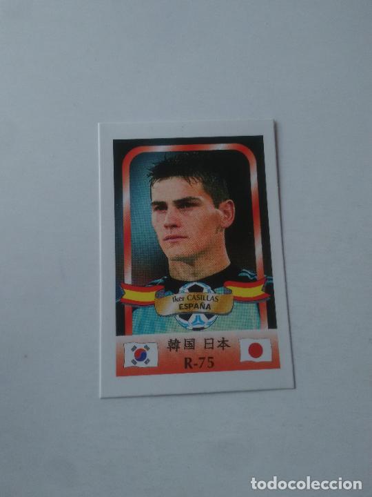Collezionismo sportivo: ROOKIE 75 CASILLAS SELECCI&Oacute;N ESPA&Ntilde;A STICKER CROMO FUTBOL MUNDIAL 2002 WORLD CUP 02 REYAUCA