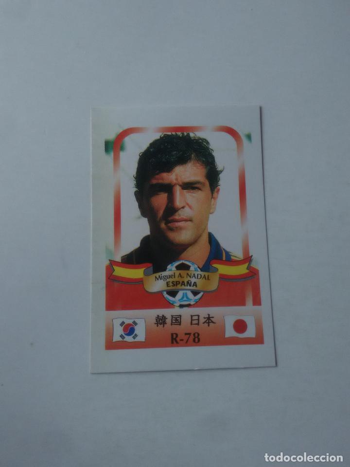 Coleccionismo deportivo: 78 NADAL SELECCI&Oacute;N ESPA&Ntilde;A STICKER CROMO FUTBOL MUNDIAL 2002 WORLD CUP 02 REYAUCA