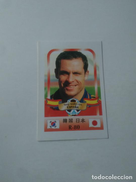 Coleccionismo deportivo: 80 SERGI BARJUAN SELECCI&Oacute;N ESPA&Ntilde;A STICKER CROMO FUTBOL MUNDIAL 2002 WORLD CUP 02 REYAUCA
