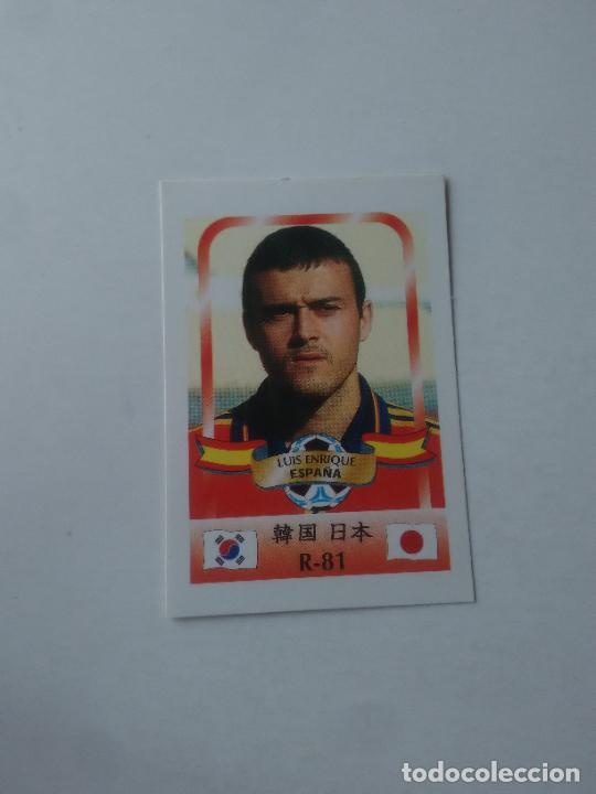 Coleccionismo deportivo: 81 LUIS ENRIQUE SELECCI&Oacute;N ESPA&Ntilde;A STICKER CROMO FUTBOL MUNDIAL 2002 WORLD CUP 02 REYAUCA