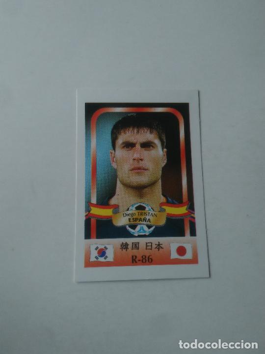 Collectionnisme sportif: 86 DIEGO TRISTAN SELECCI&Oacute;N ESPA&Ntilde;A STICKER CROMO FUTBOL MUNDIAL 2002 WORLD CUP 02 REYAUCA