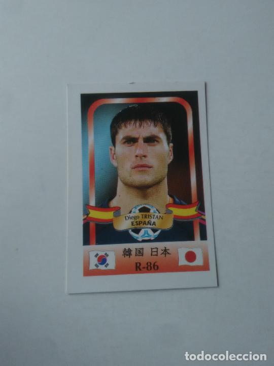 Collectionnisme sportif: 86 DIEGO TRISTAN SELECCI&Oacute;N ESPA&Ntilde;A STICKER CROMO FUTBOL MUNDIAL 2002 WORLD CUP 02 REYAUCA