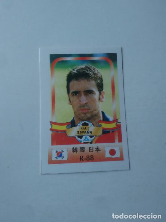 Sammelleidenschaft Sport: 88 RAUL SELECCI&Oacute;N ESPA&Ntilde;A STICKER CROMO FUTBOL MUNDIAL 2002 WORLD CUP 02 REYAUCA
