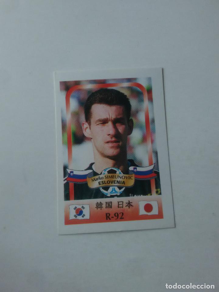 Sammelleidenschaft Sport: 92 MARKO SIMEUNOVIC SELECCI&Oacute;N ESLOVENIA STICKER CROMO FUTBOL MUNDIAL 2002 WORLD CUP 02 REYAUCA