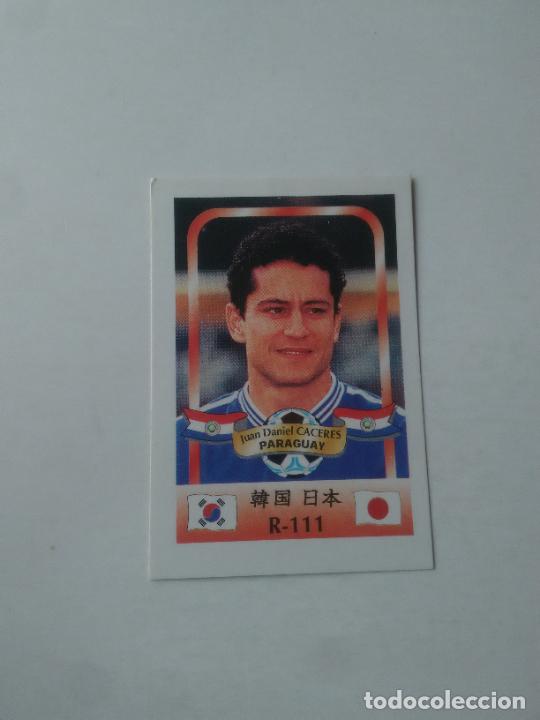 Sammelleidenschaft Sport: 111 CACERES SELECCI&Oacute;N PARAGUAY STICKER CROMO FUTBOL MUNDIAL 2002 WORLD CUP 02 REYAUCA