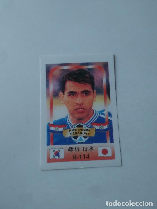 Sammelleidenschaft Sport: 114 PEDRO SARABIA SELECCI&Oacute;N PARAGUAY STICKER CROMO FUTBOL MUNDIAL 2002 WORLD CUP 02 REYAUCA