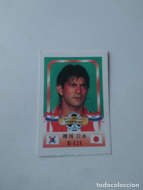 Sammelleidenschaft Sport: 121 JOSE CARDOZO SELECCI&Oacute;N PARAGUAY STICKER CROMO FUTBOL MUNDIAL 2002 WORLD CUP 02 REYAUCA
