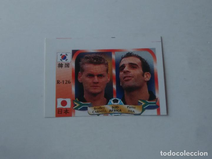 Sammelleidenschaft Sport: 126 CARNELL PIERRE ISSA SELECCI&Oacute;N SUDAFRICA CROMO FUTBOL MUNDIAL 2002 WORLD CUP 02 REYAUCA