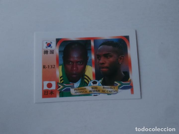 Sammelleidenschaft Sport: 132 MASINGA MC CARTHY SELECCI&Oacute;N SUDAFRICA CROMO FUTBOL MUNDIAL 2002 WORLD CUP 02 REYAUCA
