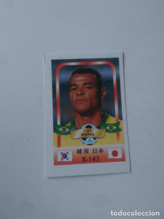 Sammelleidenschaft Sport: 142 CAFU SELECCI&Oacute;N BRASIL STICKER CROMO FUTBOL MUNDIAL 2002 WORLD CUP 02 REYAUCA