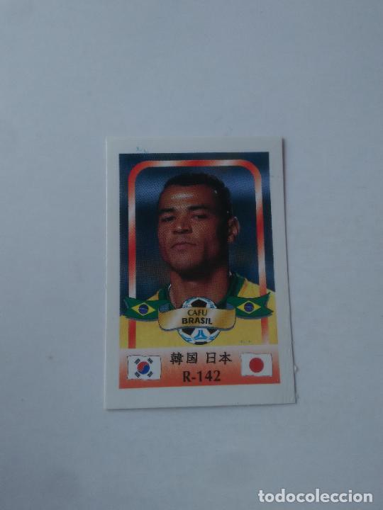 Sammelleidenschaft Sport: 142 CAFU SELECCI&Oacute;N BRASIL STICKER CROMO FUTBOL MUNDIAL 2002 WORLD CUP 02 REYAUCA