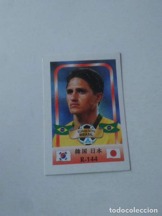 Sammelleidenschaft Sport: 144 EDMILSON SELECCI&Oacute;N BRASIL STICKER CROMO FUTBOL MUNDIAL 2002 WORLD CUP 02 REYAUCA