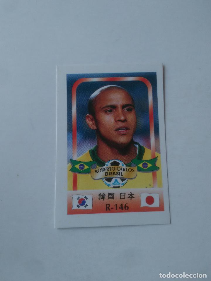Sammelleidenschaft Sport: 146 ROBERTO CARLOS SELECCI&Oacute;N BRASIL STICKER CROMO FUTBOL MUNDIAL 2002 WORLD CUP 02 REYAUCA