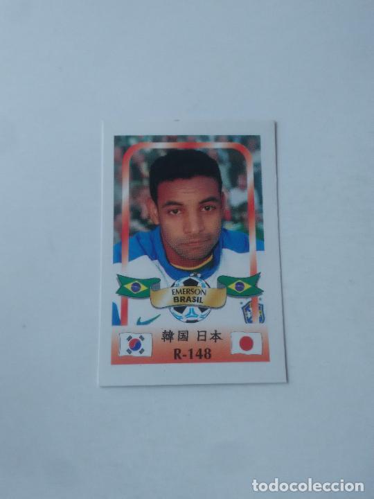 Coleccionismo deportivo: 148 EMERSON SELECCI&Oacute;N BRASIL STICKER CROMO FUTBOL MUNDIAL 2002 WORLD CUP 02 REYAUCA
