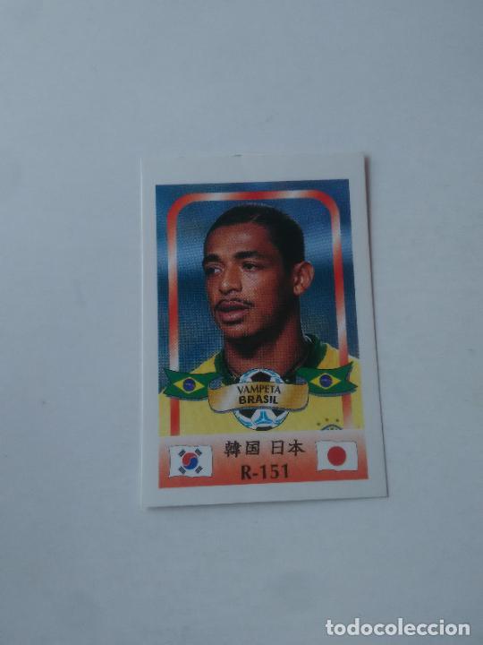 Coleccionismo deportivo: MUY DIFICIL 151 VAMPETA SELECCI&Oacute;N BRASIL STICKER CROMO FUTBOL MUNDIAL 2002 WORLD CUP 02 REYAUCA