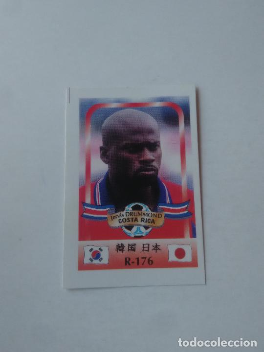 Coleccionismo deportivo: 176 JERVIS DRUMMOND SELECCI&Oacute;N COSTA RICA STICKER CROMO FUTBOL MUNDIAL 2002 WORLD CUP 02 REYAUCA