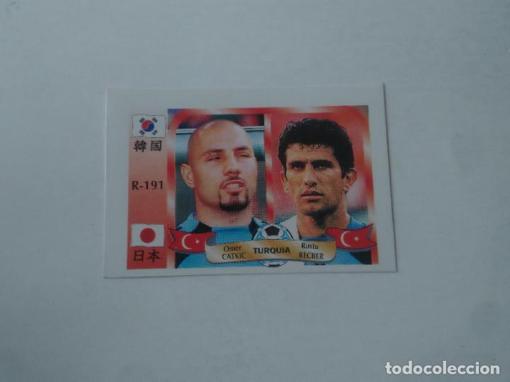 Sammelleidenschaft Sport: 191 CATKIC RECBER SELECCI&Oacute;N TURQUIA STICKER CROMO FUTBOL MUNDIAL 2002 WORLD CUP 02 REYAUCA