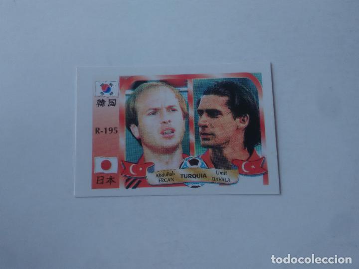 Sammelleidenschaft Sport: 195 ERCAN DAVALA SELECCI&Oacute;N TURQUIA STICKER CROMO FUTBOL MUNDIAL 2002 WORLD CUP 02 REYAUCA