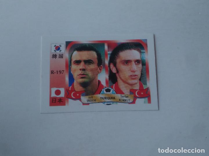 Sammelleidenschaft Sport: 197 ERDEM KORKUT SELECCI&Oacute;N TURQUIA STICKER CROMO FUTBOL MUNDIAL 2002 WORLD CUP 02 REYAUCA