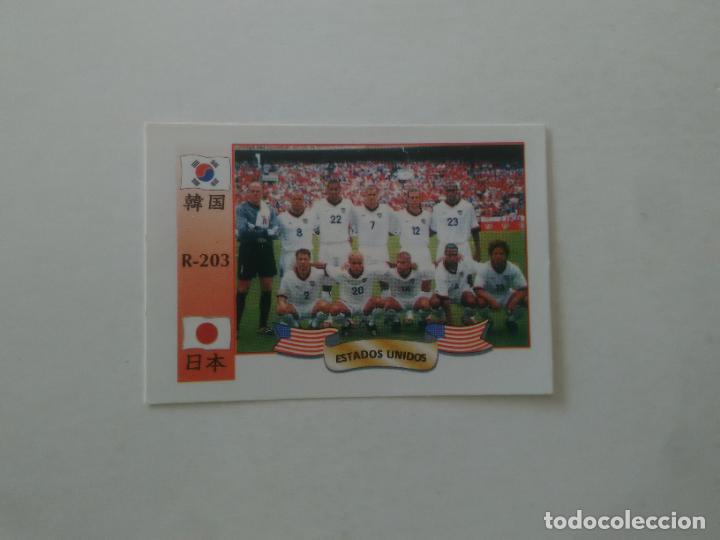 Sammelleidenschaft Sport: 203 EQUIPO PLANTILLA SELECCI&Oacute;N ESTADOS UNIDOS USA CROMO FUTBOL MUNDIAL 2002 WORLD CUP 02 REYAUCA