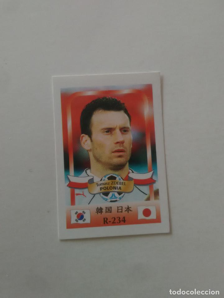 Coleccionismo deportivo: 234 ZDEBEL SELECCI&Oacute;N POLONIA STICKER CROMO FUTBOL MUNDIAL 2002 WORLD CUP 02 REYAUCA