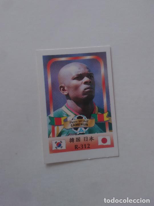 Collectionnisme sportif: 312 PIERRE WOME SELECCI&Oacute;N CAMERUN STICKER CROMO FUTBOL MUNDIAL 2002 WORLD CUP 02 REYAUCA