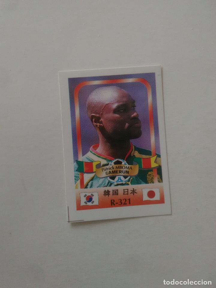 Coleccionismo deportivo: 321 PATRICK MBOMA SELECCI&Oacute;N CAMERUN STICKER CROMO FUTBOL MUNDIAL 2002 WORLD CUP 02 REYAUCA