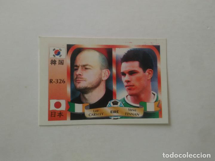 Coleccionismo deportivo: 326 LEE CARSLEY STEVE FINNAN IRLANDA EIRE STICKER CROMO FUTBOL MUNDIAL 2002 WORLD CUP 02 REYAUCA
