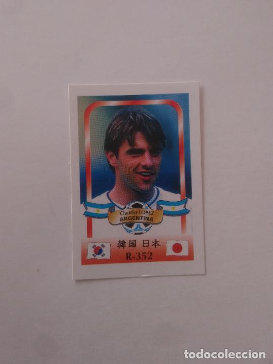 Coleccionismo deportivo: 352 CLAUDIO LOPEZ SELECCI&Oacute;N ARGENTINA CROMO FUTBOL MUNDIAL 2002 WORLD CUP 02 REYAUCA