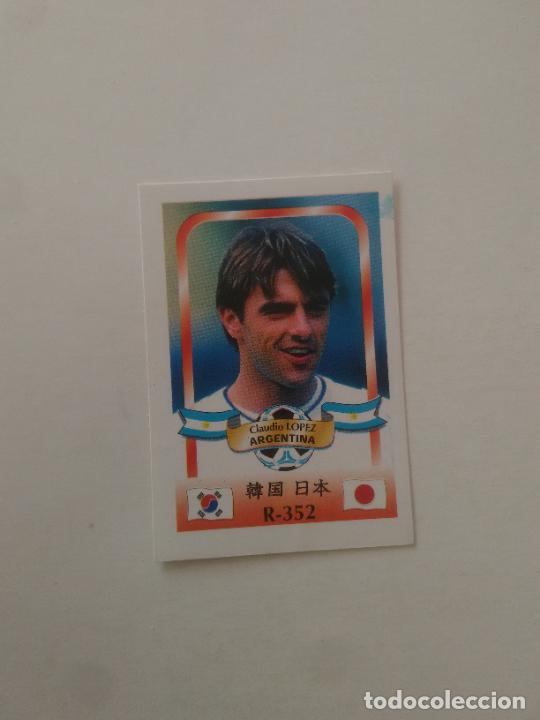 Coleccionismo deportivo: 352 CLAUDIO LOPEZ SELECCI&Oacute;N ARGENTINA CROMO FUTBOL MUNDIAL 2002 WORLD CUP 02 REYAUCA